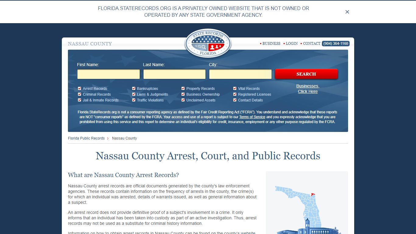 Nassau County Arrest, Court, and Public Records